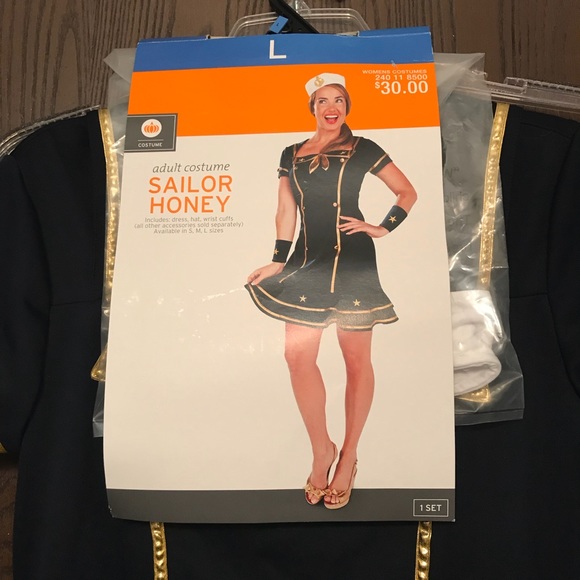 NWT Fitted, Fun, Sailor Honey Costume-L - Picture 2 of 8
